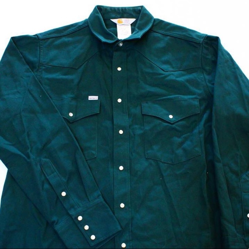 Carhartt Rugged Outdoor Wear Button Work Shirt XL